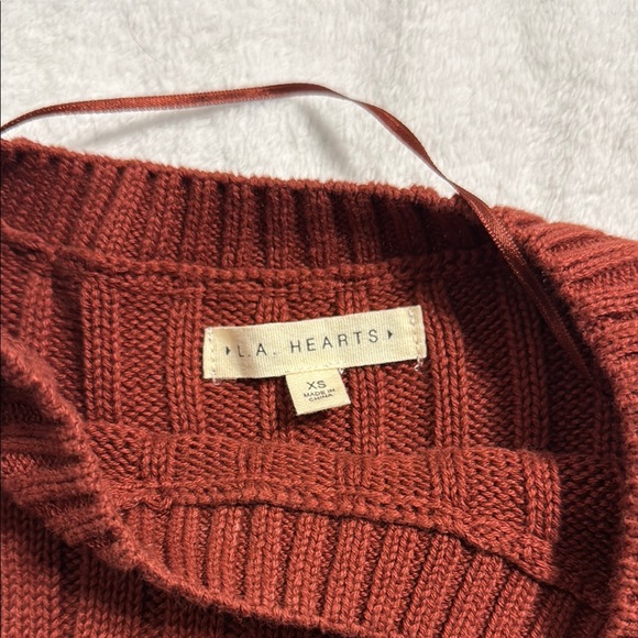 PacSun Ribbed Knit Sweater - Rust - Picture 3 of 3